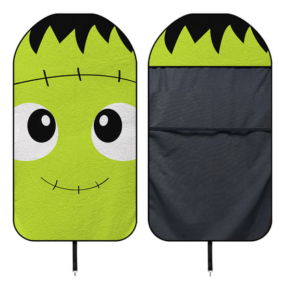Cute Frankenstein Face Print Waterproof Car Seat Cover
