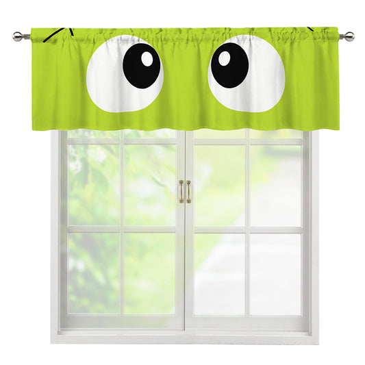 Cute Frankenstein Face Print Window Valance