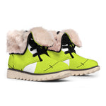 Cute Frankenstein Face Print Winter Boots