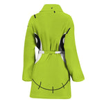 Cute Frankenstein Face Print Women's Bathrobe