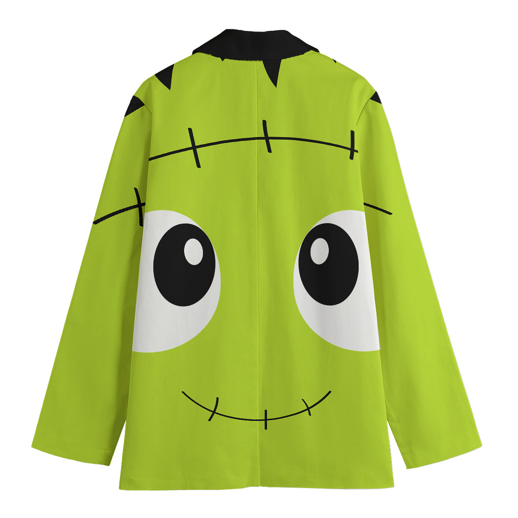 Cute Frankenstein Face Print Women's Blazer