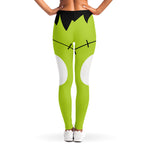 Cute Frankenstein Face Print Women's Leggings