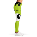 Cute Frankenstein Face Print Women's Leggings