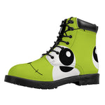 Cute Frankenstein Face Print Work Boots