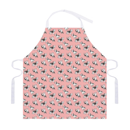 Cute French Bulldog Puppy Pattern Print Adjustable Apron