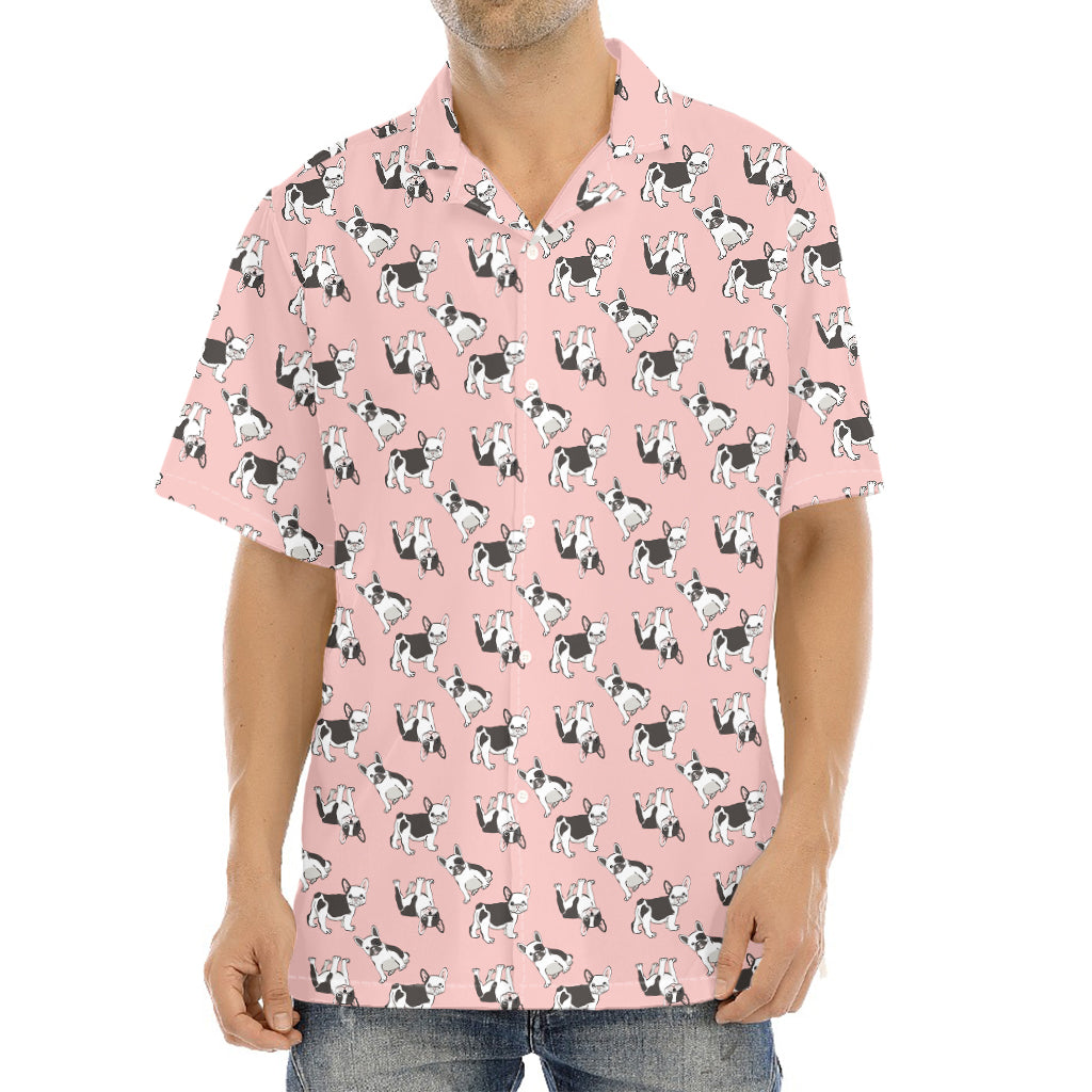 Cute French Bulldog Puppy Pattern Print Aloha Shirt