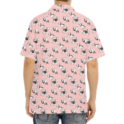 Cute French Bulldog Puppy Pattern Print Aloha Shirt