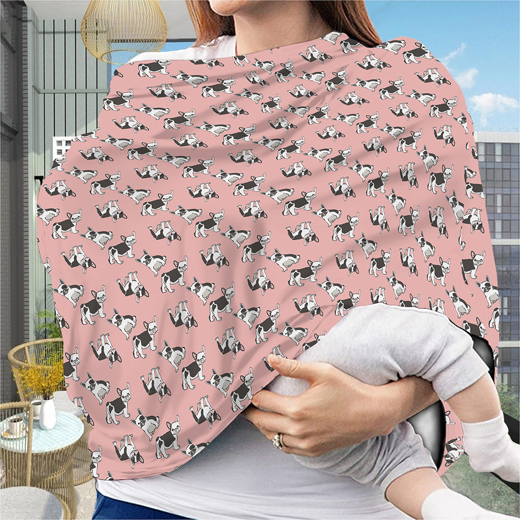 Cute French Bulldog Puppy Pattern Print Baby Seat Cover