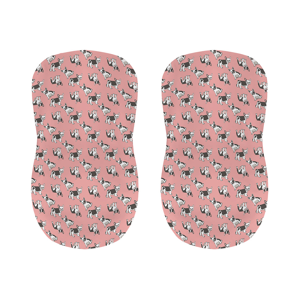 Cute French Bulldog Puppy Pattern Print Bar Stool Covers