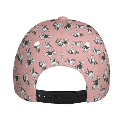 Cute French Bulldog Puppy Pattern Print Baseball Cap