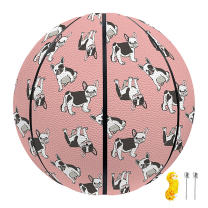 Cute French Bulldog Puppy Pattern Print Basketball