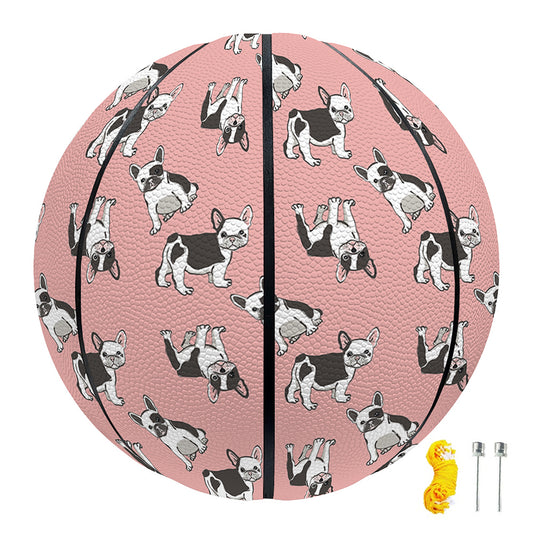 Cute French Bulldog Puppy Pattern Print Basketball