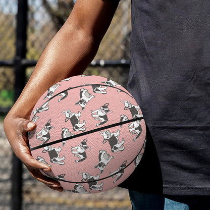 Cute French Bulldog Puppy Pattern Print Basketball