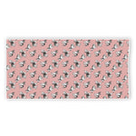 Cute French Bulldog Puppy Pattern Print Beach Towel