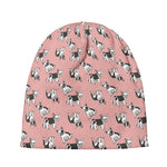 Cute French Bulldog Puppy Pattern Print Beanie