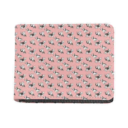 Cute French Bulldog Puppy Pattern Print Bifold Wallet