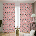 Cute French Bulldog Puppy Pattern Print Blackout Pencil Pleat Curtains