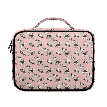 Cute French Bulldog Puppy Pattern Print Briefcase Bible Bag