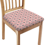 Cute French Bulldog Puppy Pattern Print Chair Cushion Cover
