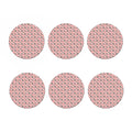 Cute French Bulldog Puppy Pattern Print Coaster Set