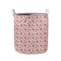 Cute French Bulldog Puppy Pattern Print Collapsible Laundry Basket