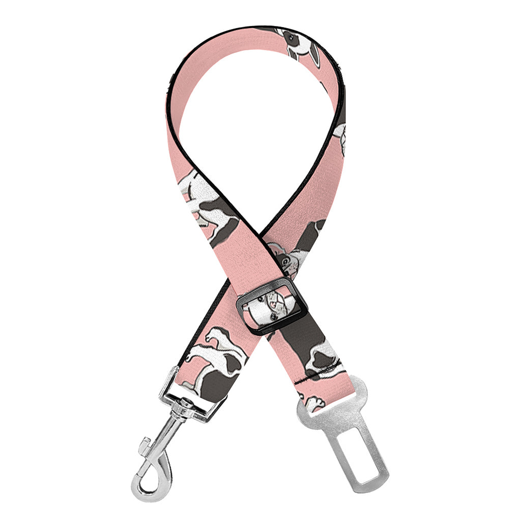 Cute French Bulldog Puppy Pattern Print Dog Seat Belt