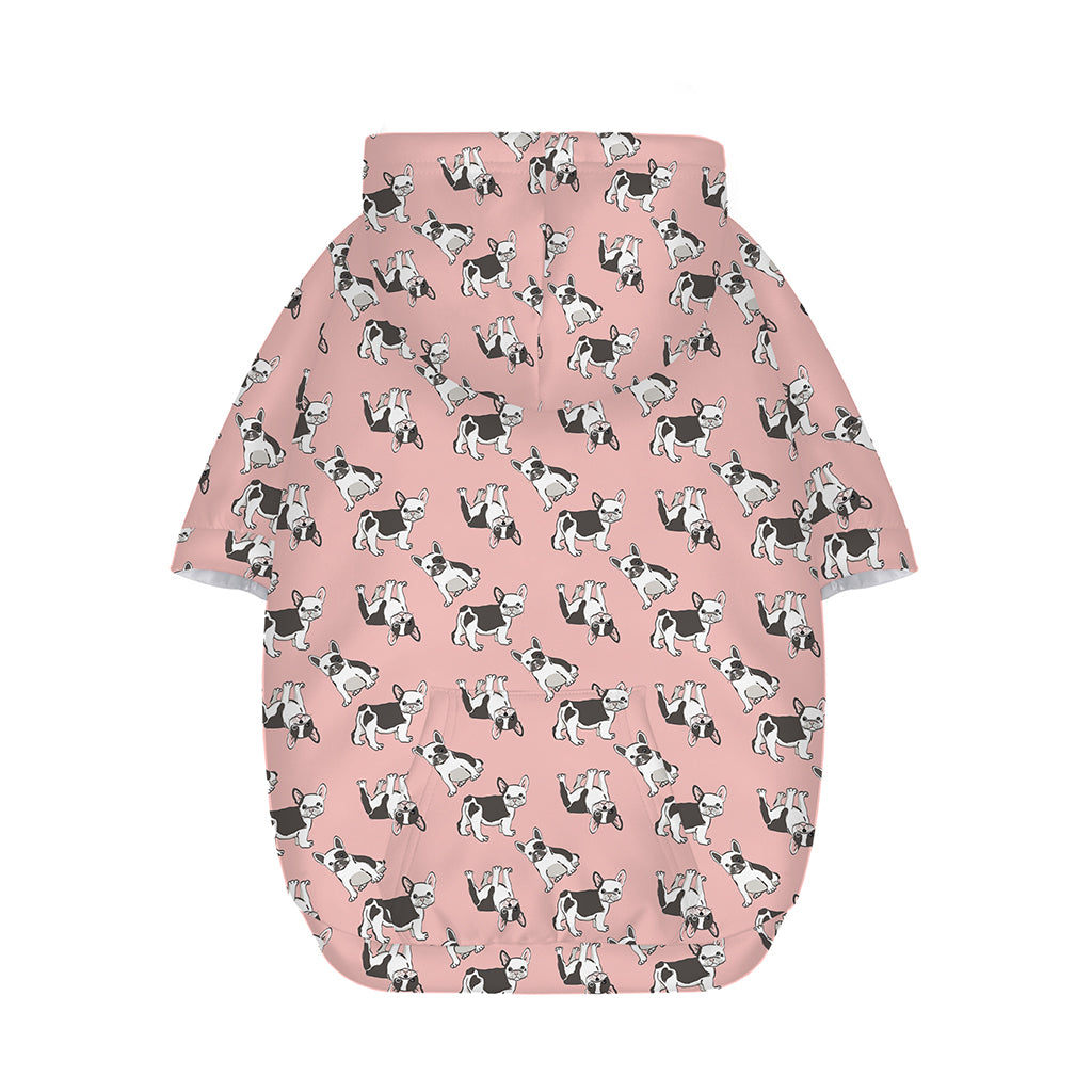 Cute French Bulldog Puppy Pattern Print Dog Zip Up Hoodie
