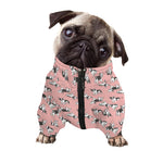Cute French Bulldog Puppy Pattern Print Dog Zip Up Jacket
