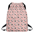 Cute French Bulldog Puppy Pattern Print Drawstring Backpack