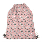 Cute French Bulldog Puppy Pattern Print Drawstring Bag