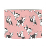 Cute French Bulldog Puppy Pattern Print Drum Lamp Shade