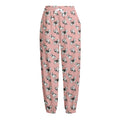 Cute French Bulldog Puppy Pattern Print Fleece Lined Knit Pants