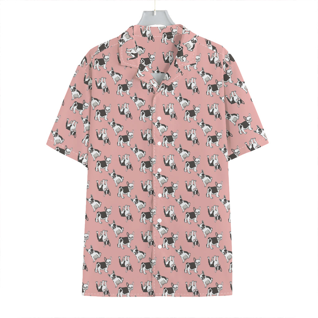 Cute French Bulldog Puppy Pattern Print Hawaiian Shirt
