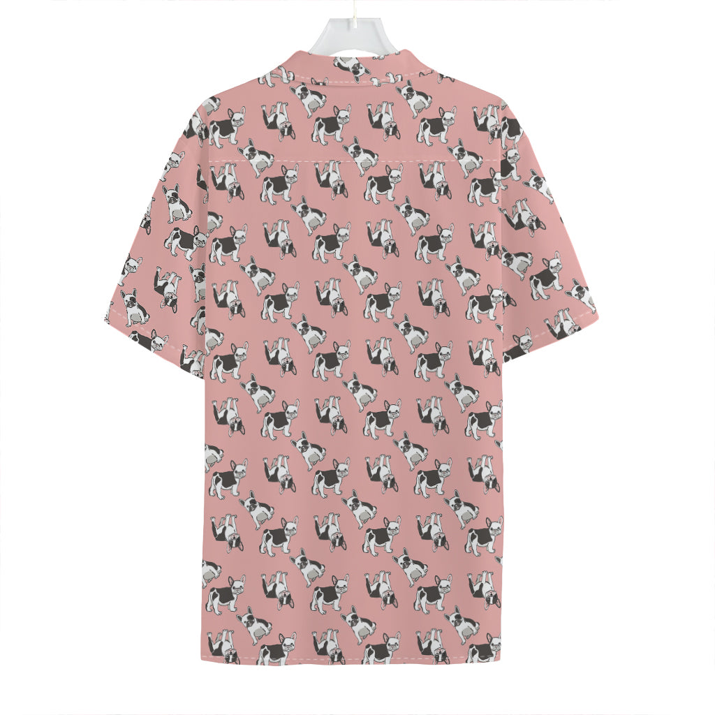 Cute French Bulldog Puppy Pattern Print Hawaiian Shirt