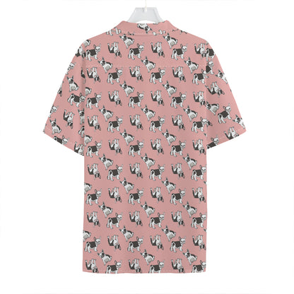 Cute French Bulldog Puppy Pattern Print Hawaiian Shirt