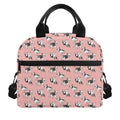 Cute French Bulldog Puppy Pattern Print Insulated Lunch Bag