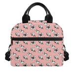 Cute French Bulldog Puppy Pattern Print Insulated Lunch Bag