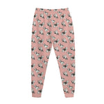 Cute French Bulldog Puppy Pattern Print Jogger Pants