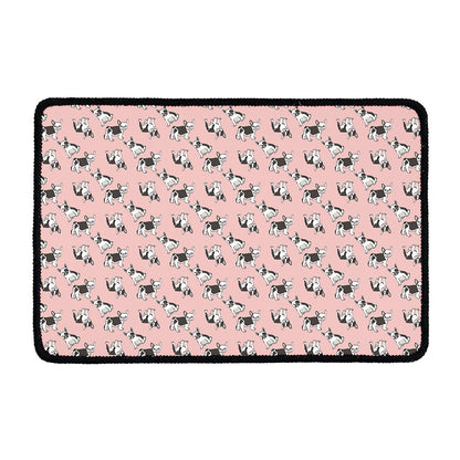 Cute French Bulldog Puppy Pattern Print Kitchen Mat