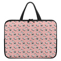 Cute French Bulldog Puppy Pattern Print Laptop Sleeve With Handle