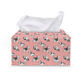 Cute French Bulldog Puppy Pattern Print Leather Tissue Box Cover