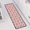 Cute French Bulldog Puppy Pattern Print Long Kitchen Mat