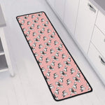 Cute French Bulldog Puppy Pattern Print Long Kitchen Mat