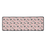 Cute French Bulldog Puppy Pattern Print Long Kitchen Mat