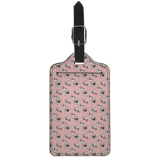 Cute French Bulldog Puppy Pattern Print Luggage Tag