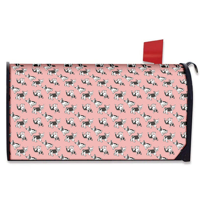 Cute French Bulldog Puppy Pattern Print Mailbox Cover