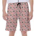 Cute French Bulldog Puppy Pattern Print Men's Beach Shorts