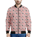 Cute French Bulldog Puppy Pattern Print Men's Bomber Jacket