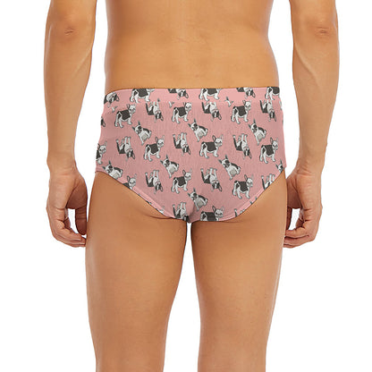 Cute French Bulldog Puppy Pattern Print Men's Briefs