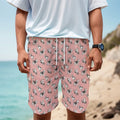 Cute French Bulldog Puppy Pattern Print Men's Cargo Shorts